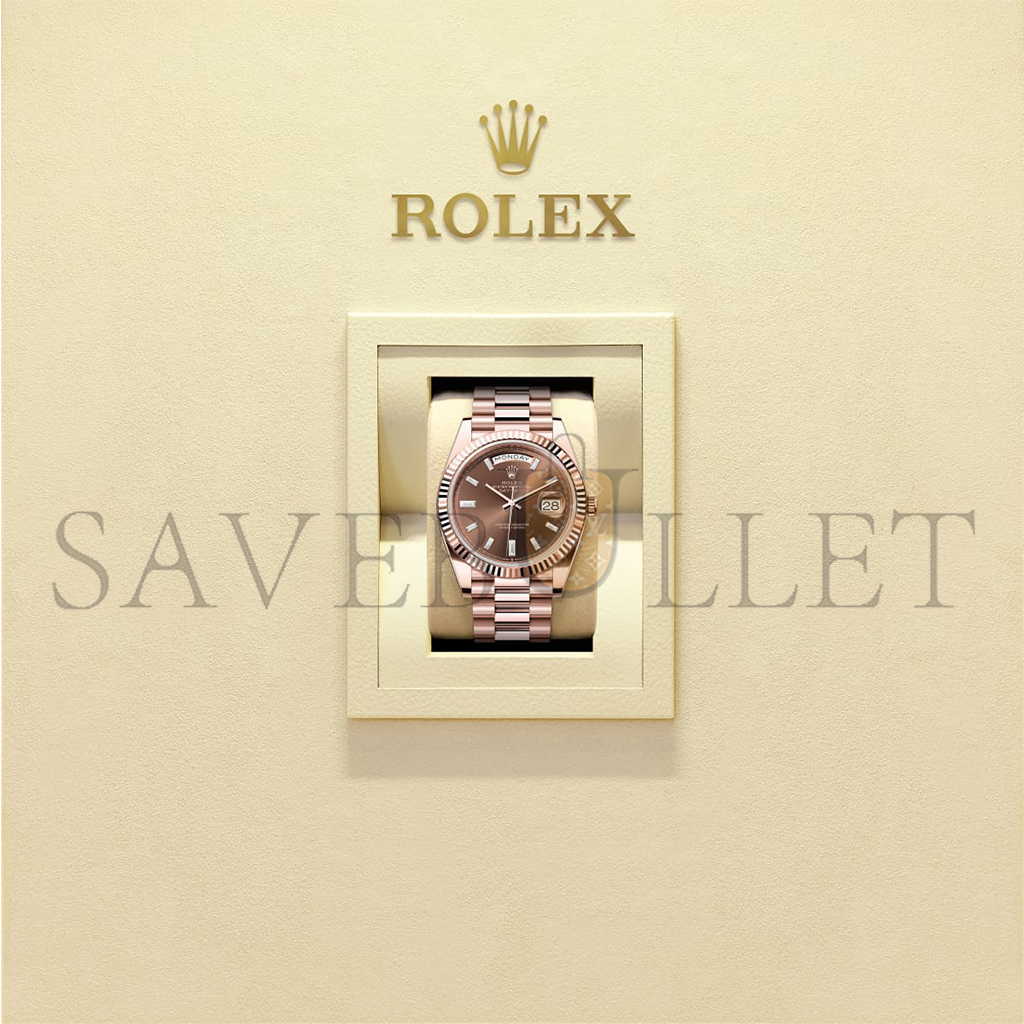 R*l*x day-date 40 oyster, 40 mm, everose gold watch 228235-0003
